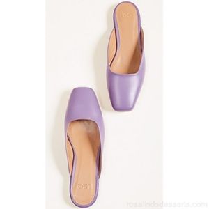 LOQ 8.5 EU 39 all leather lavender mules cute!
